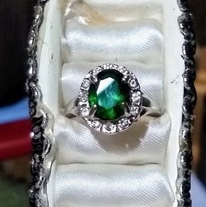 Emerald cocktail ring